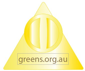 Greens Triangle Lapel Pin