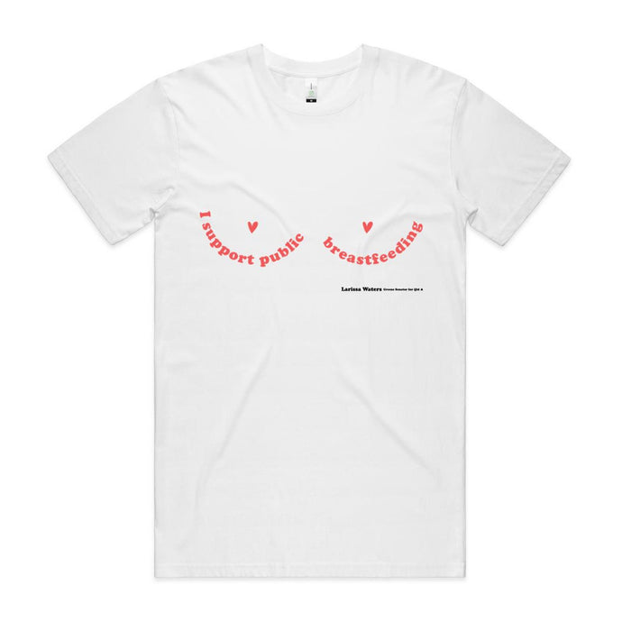 I support public breastfeeding Larissa Waters Men's t-shirt