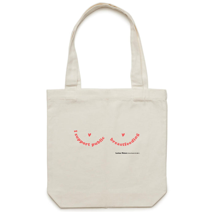 I support public breastfeeding Larissa Waters tote