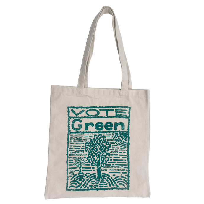 Vintage Vote Green Tote