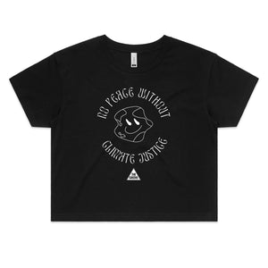No Peace Without Climate Justice - Unisex Crop Tee
