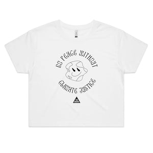 No Peace Without Climate Justice - Unisex Crop Tee