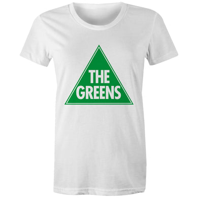 Women's t-shirt with our Classic Greens logo - white