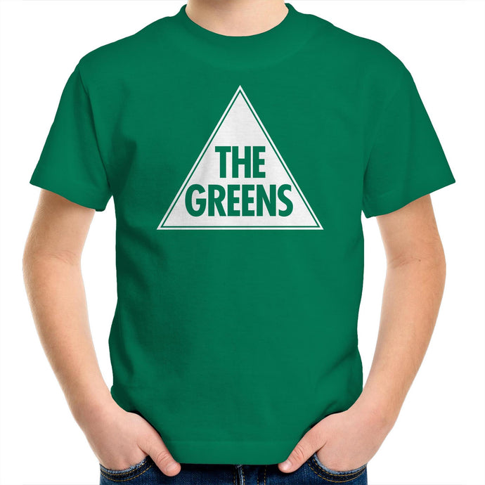 Youth t-shirt with our Classic Greens Logo - green