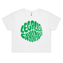 Load image into Gallery viewer, Legalise Cannabis- Crop Tee