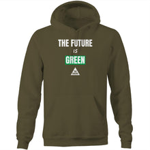 Load image into Gallery viewer, The Future is Green Hoodie (text)
