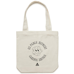 No Peace Without Climate Justice Canvas Tote Bag