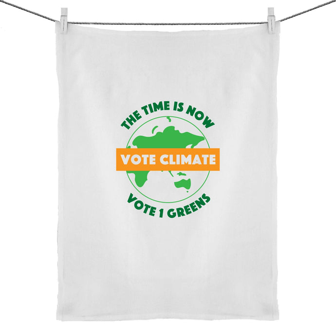 Vote 1 Climate - Cotton Tea Towel