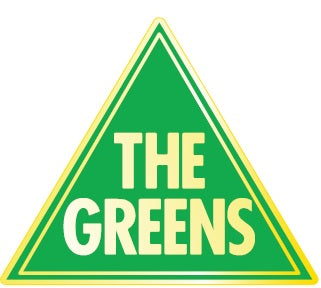 Greens Triangle Lapel Pin